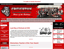 Tablet Screenshot of creightonpublicschools.org